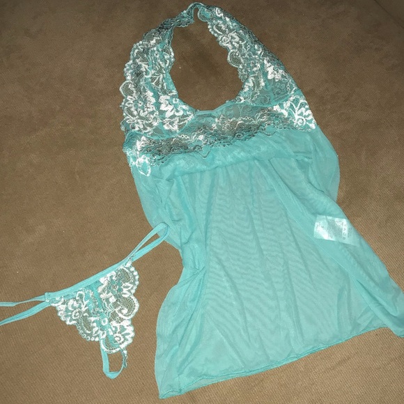 $10🛍 Babydoll slip lingerie set with G-string - Picture 4 of 5